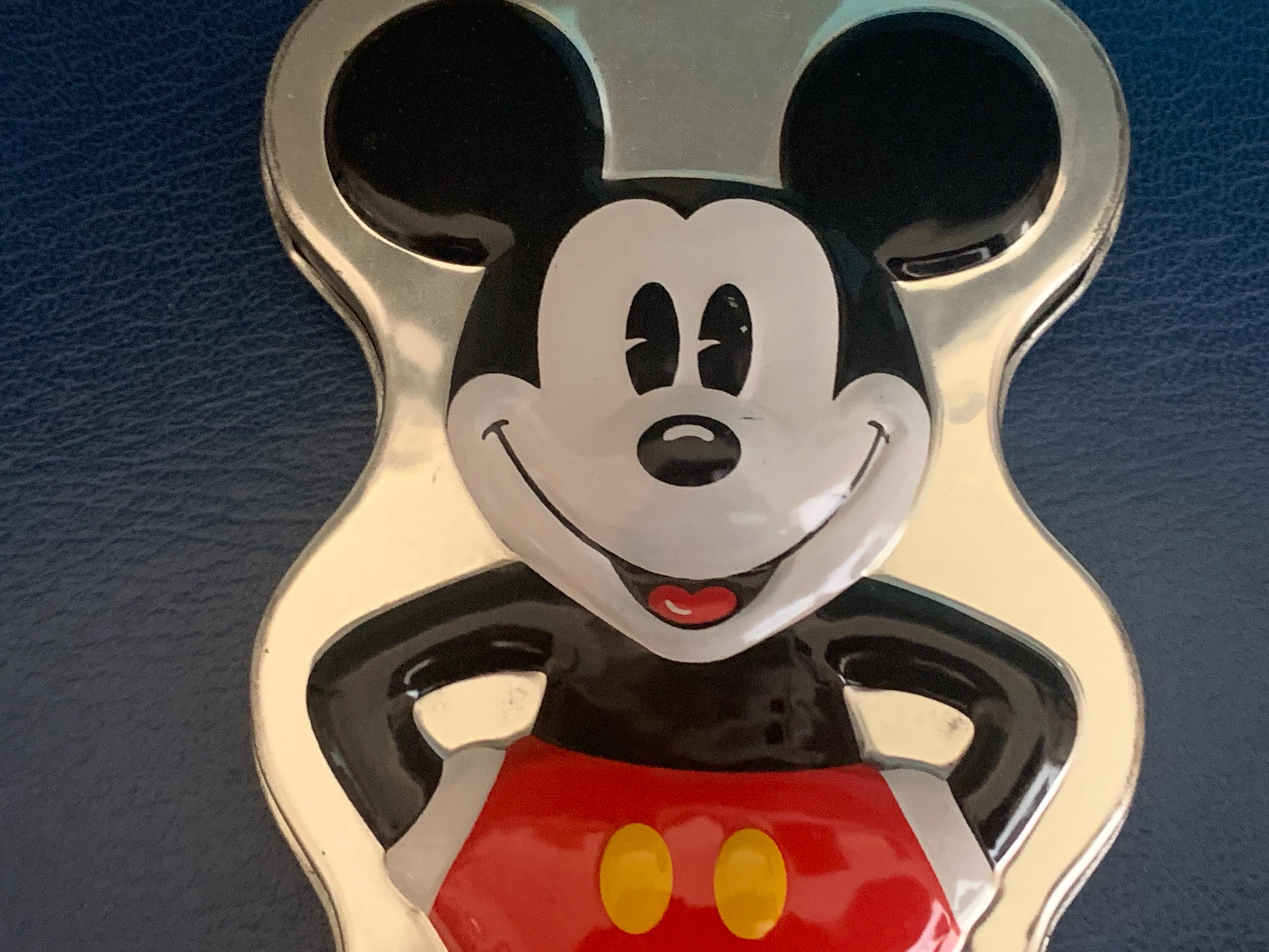 MICKEY MOUSE Grin Tin Rare Vintage Collectible Box Disney: Click