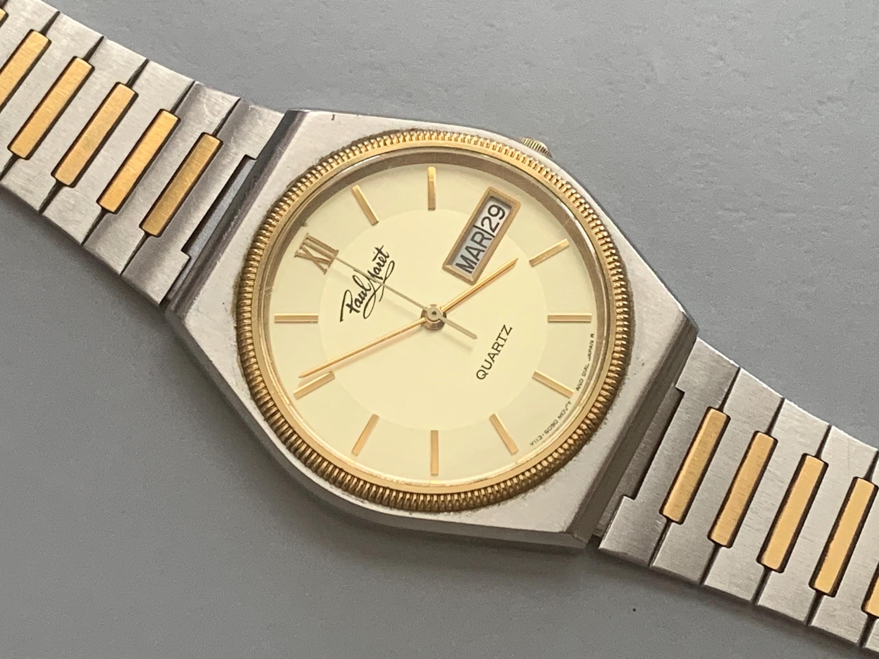 PAUL MARÉT SEIKO Mens Vintage Watch, Awesome Two Tone | Day
