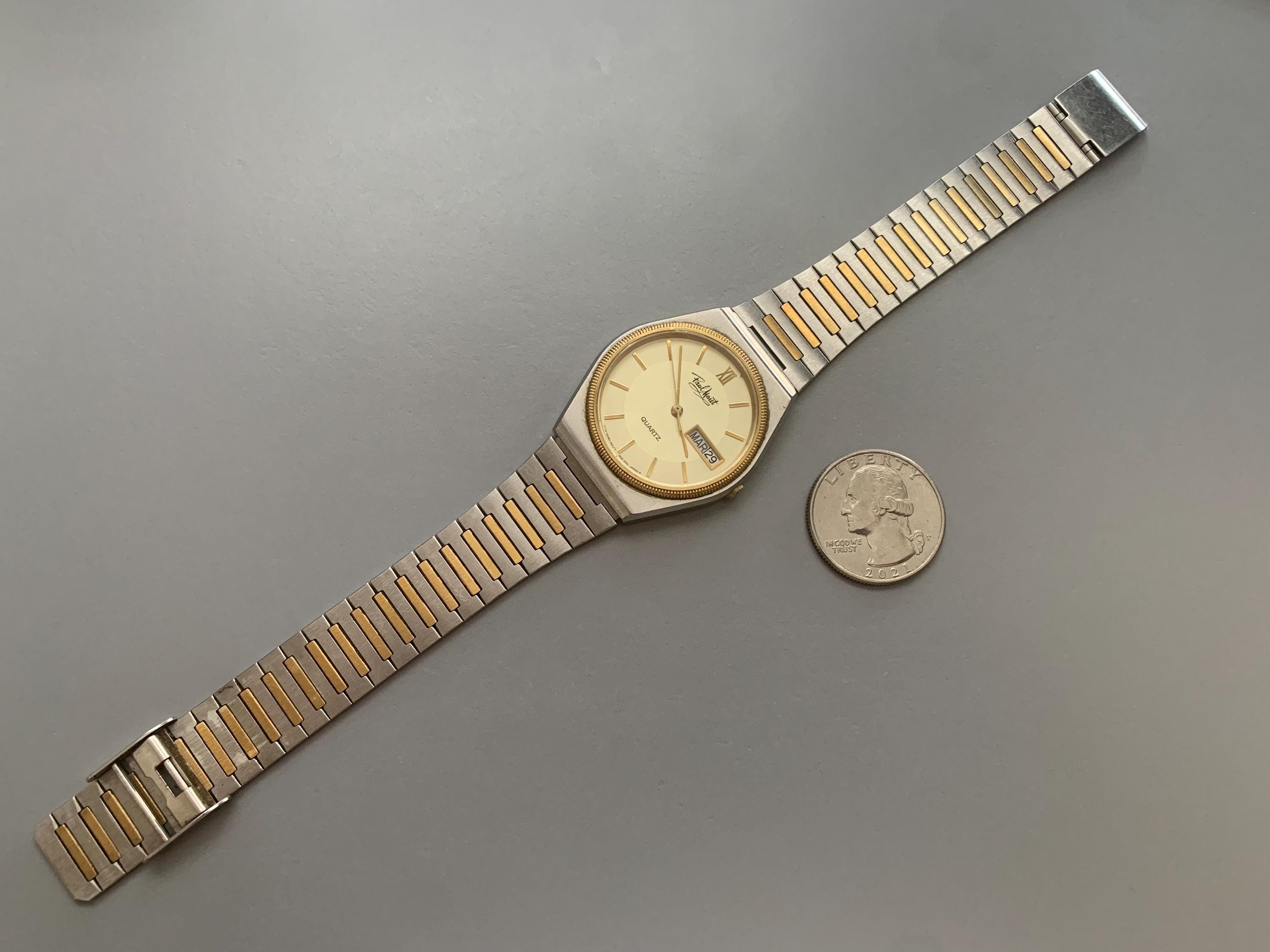 Coach Signature Women Watch 38mm Stainless Day Date CA.63.3.14.0788 New Battery Vintage Paul Maret Swiss Automatic Day Date Two Tone 7 Jewels main image 2