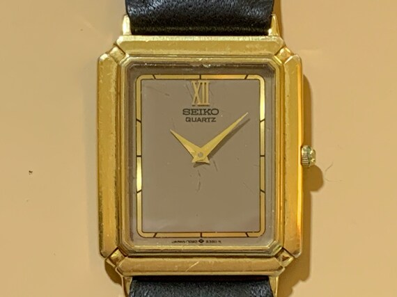 rectangular seiko watch