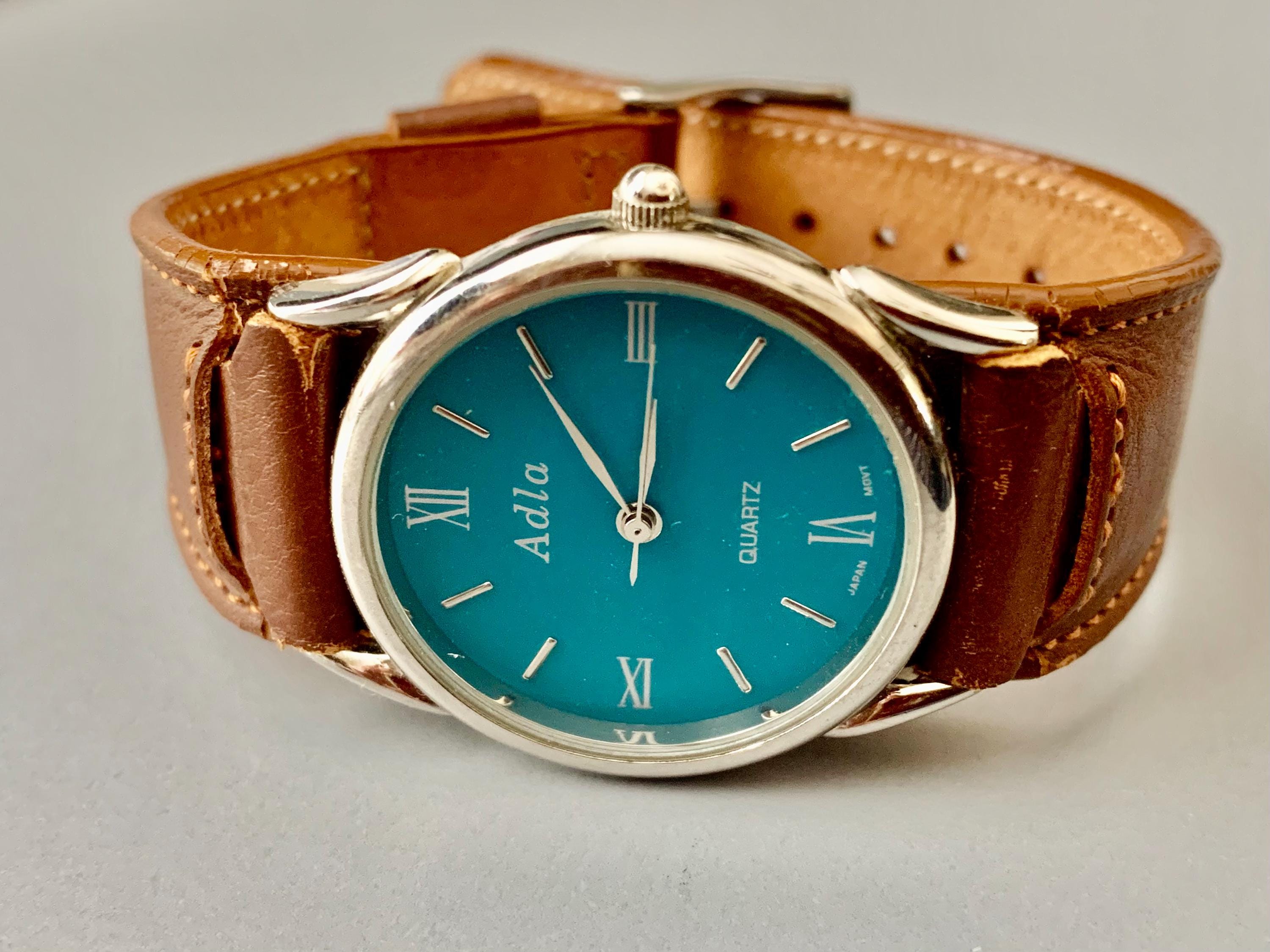 WOMENS Vintage Adla Western Watch: Turquoise Color Dial  display picture 1