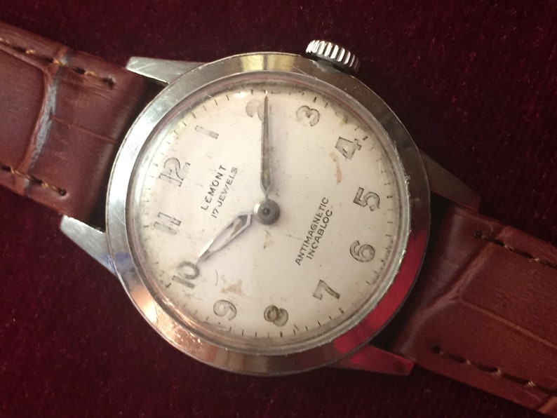 LEMONT Pinnacle Wrist Watch Vintage Swiss 17 Jewels Manual | Etsy
