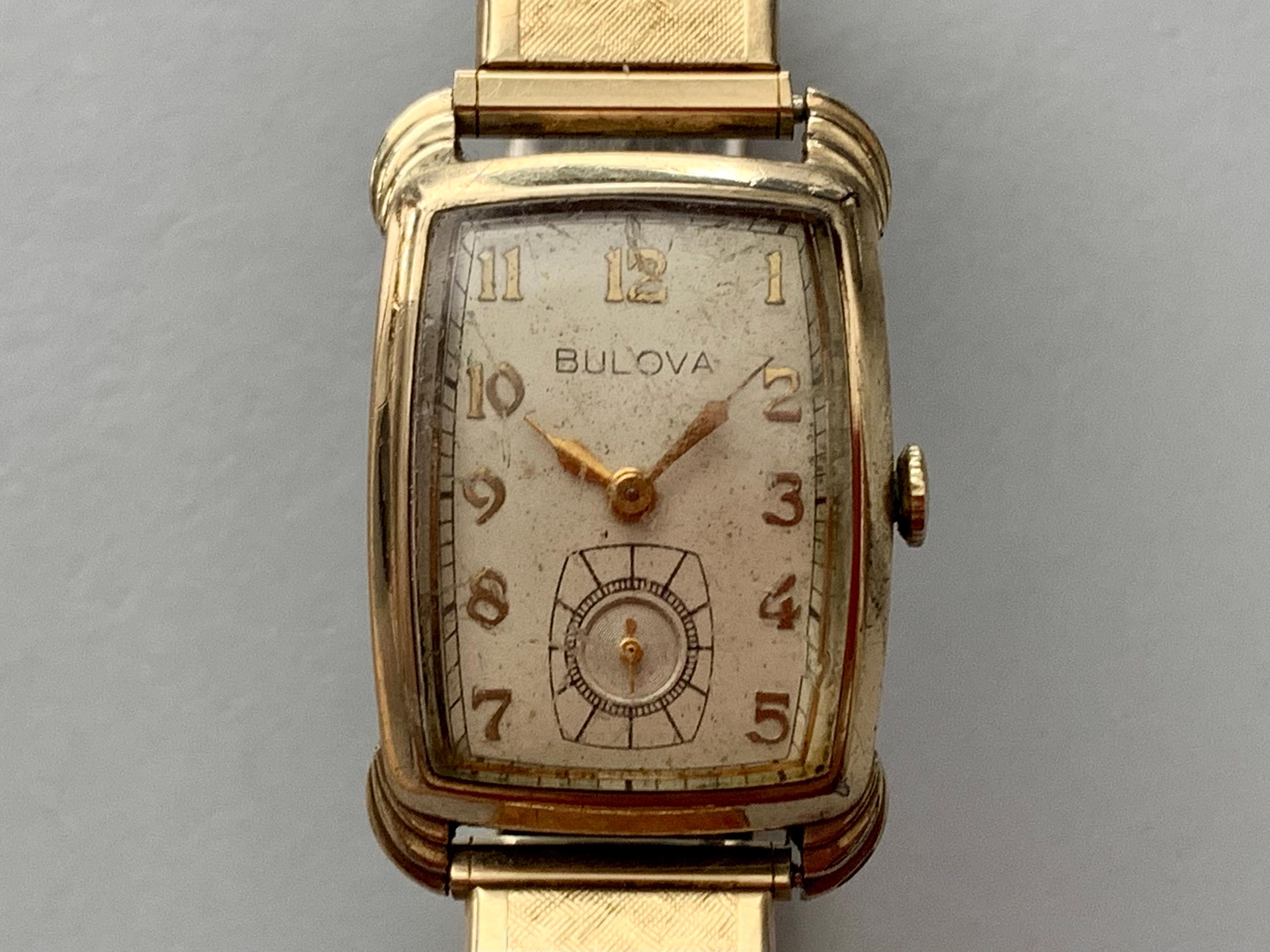 MENS BULOVA SENATOR Vintage Watch: Art Deco 1OK Rolled Gold  display picture 2