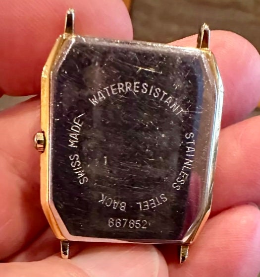 Vintage Delma Les Supremes Gents Watch: 18K Gold Plate Swiss Click