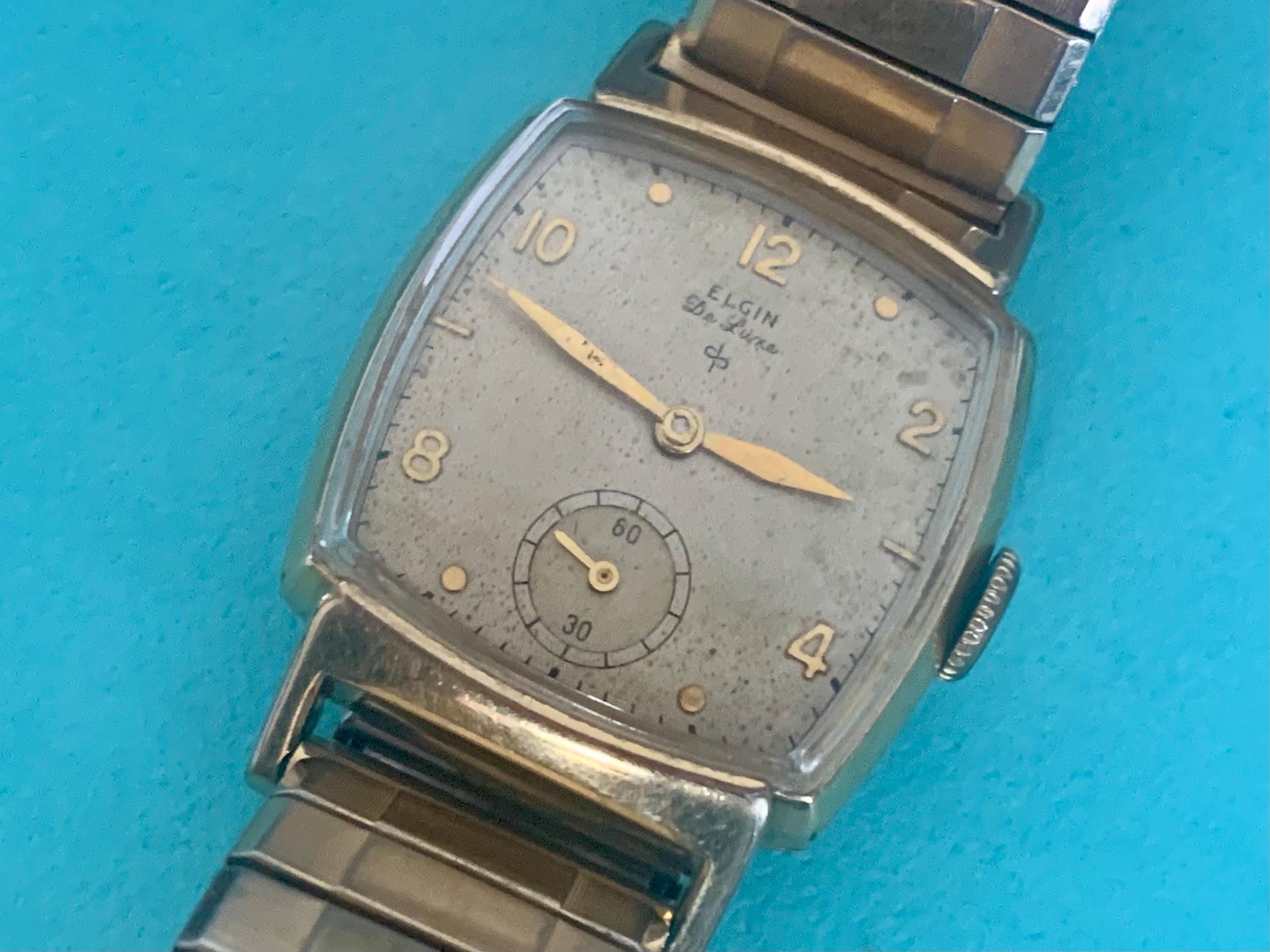 MENS ELGIN DELUXE Vintage Watch: 10k Gold Filled 17 Jewels | Click