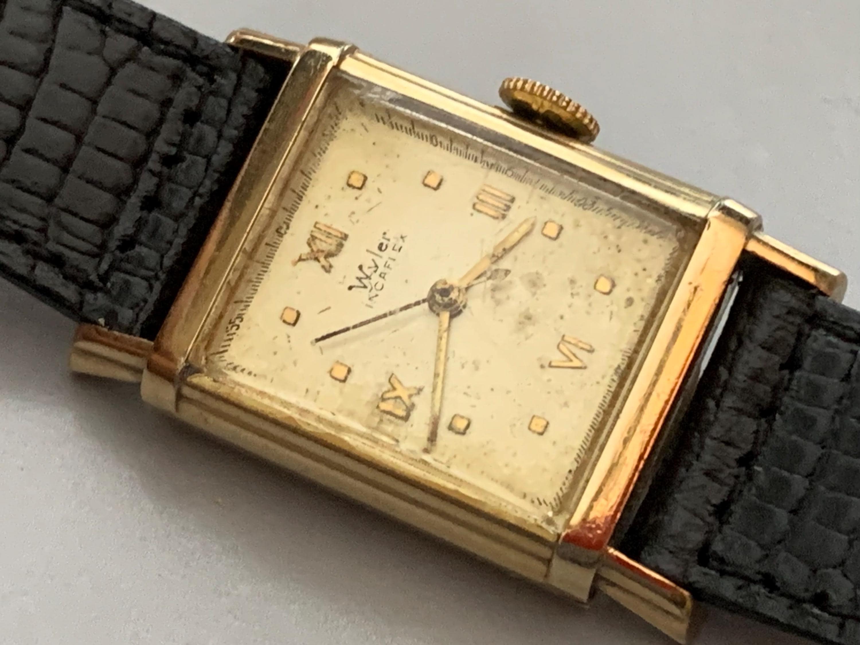 Vintage Wyler Incaflex 10K R.G.P. Bezel Mechanical Swiss Watch Wyler Incaflex Wrist Watch - Etsy main image 3