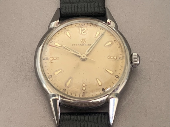 MENS ETERNA-MATIC Vintage Luxury Swiss Watch: Automatic Stainless