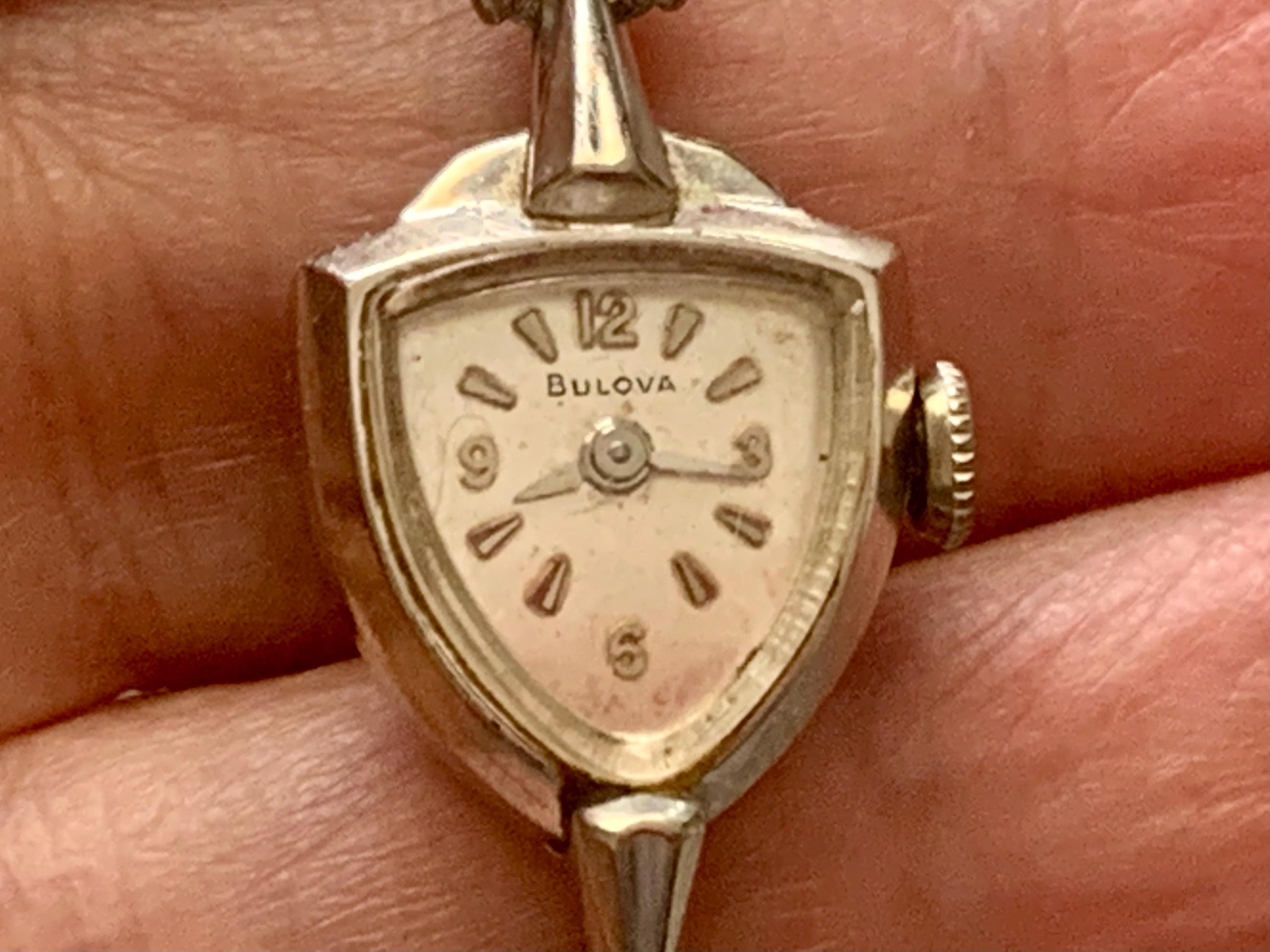 BULOVA DOLLY MADISON Watch 10k Rolled Gold 21 Jewels for Repairs