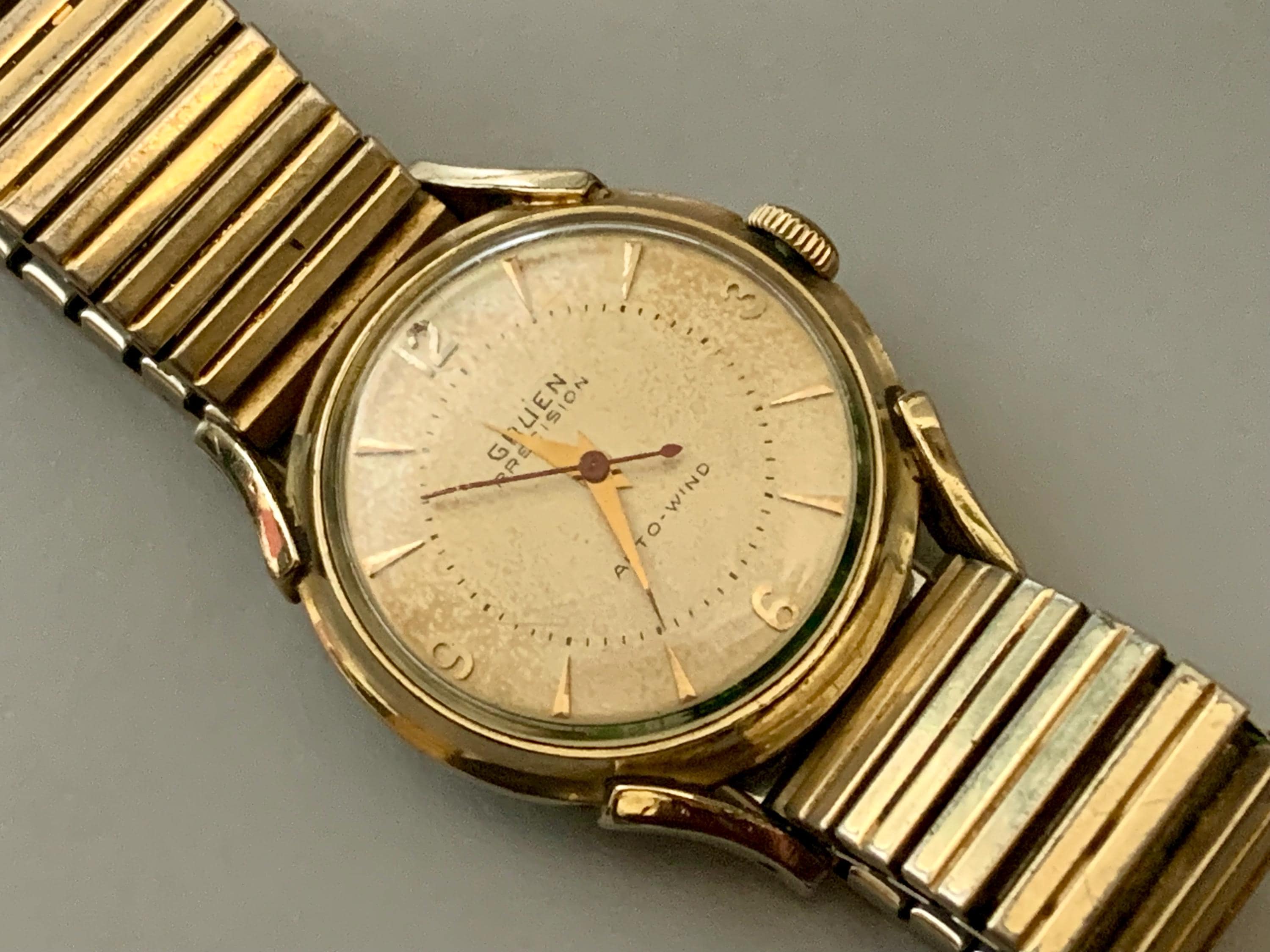 Gruen Precision Auto Wind Vintage Mens Watch 10K Gold Filled Case Untested 10K gold filled Gruen Wrist Watch Auto Wind - Timekeepersclayton main image 3