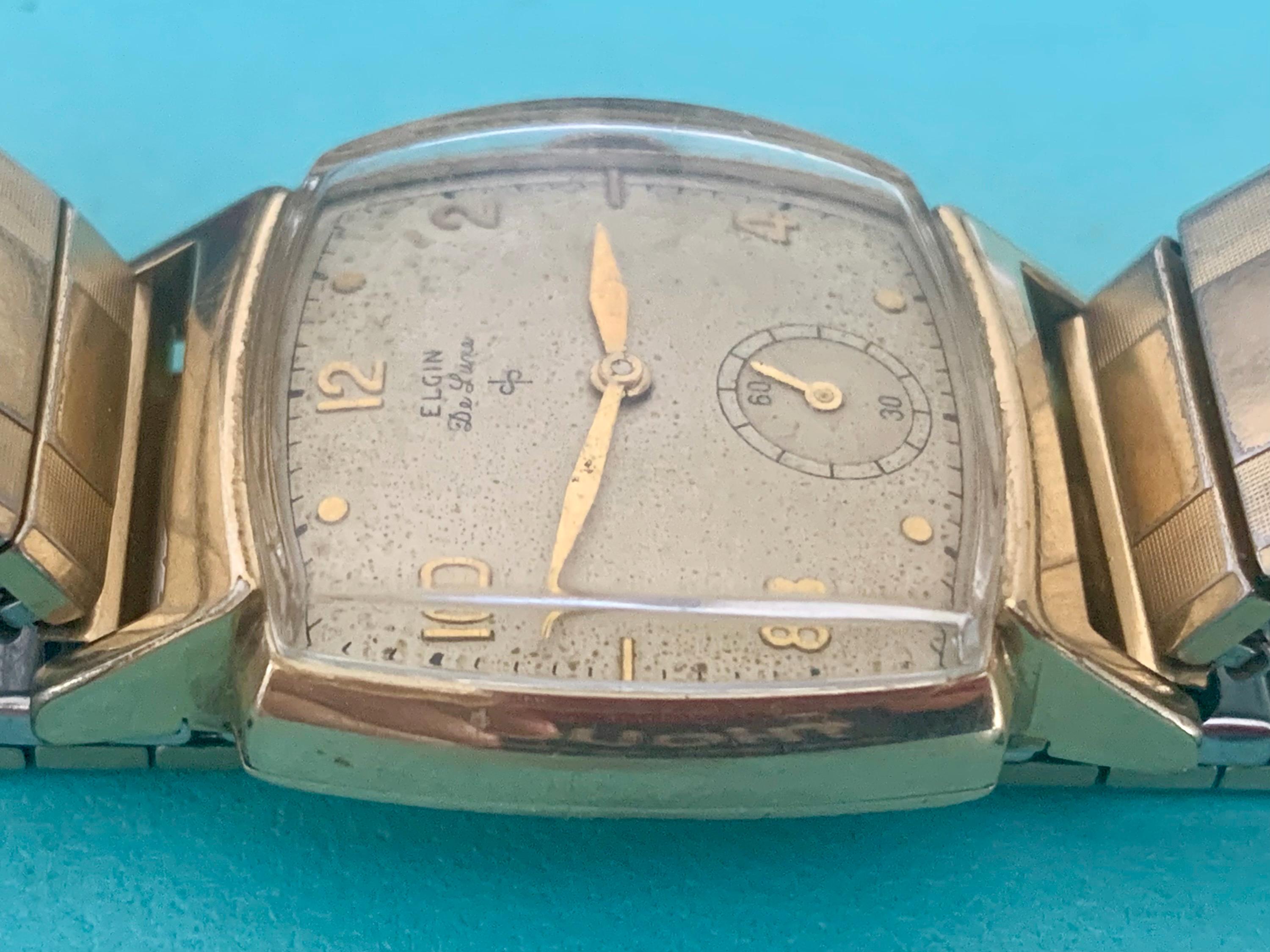 MENS ELGIN DELUXE Vintage Watch: 10k Gold Filled 17 Jewels | Click