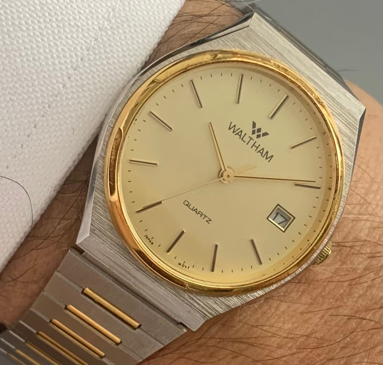 Waltham quartz mens watch cheap