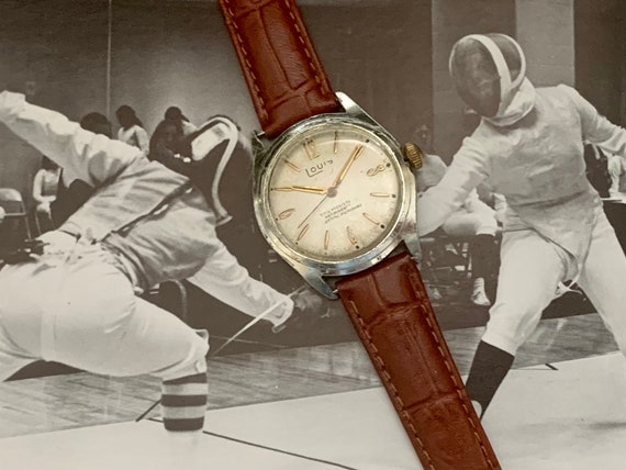 Exclusive From Delovelyness on Etsy MENS LOUIS MILITARY Watch