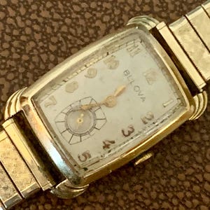MENS BULOVA SENATOR Vintage Watch Art Deco 1OK Rolled Gold | Click & Read Item Details
