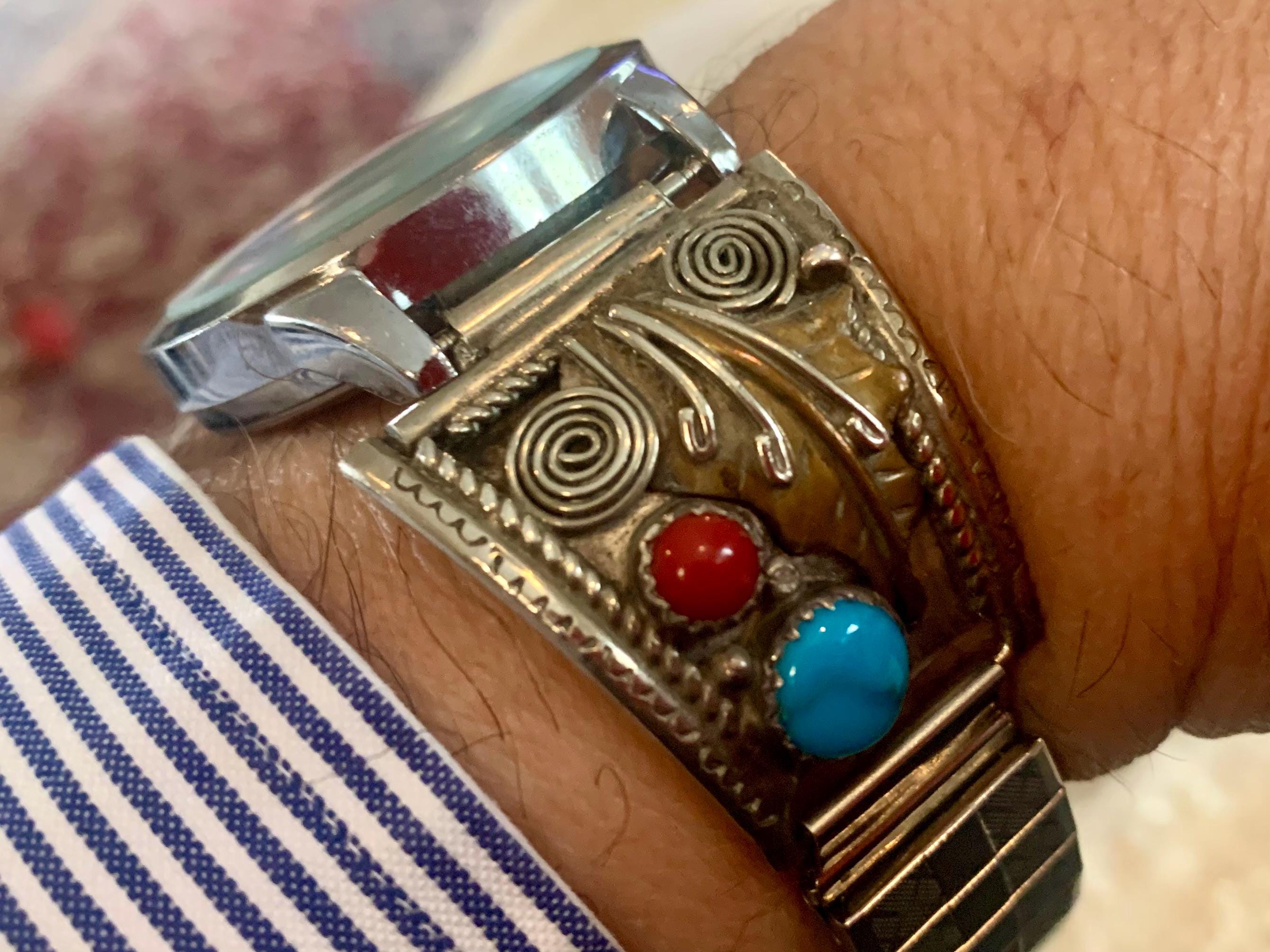 『トムサム TOM SAM』ココペリ オーバーレイ バングル NAVAJO Tom Sam Jewelry - Etsy