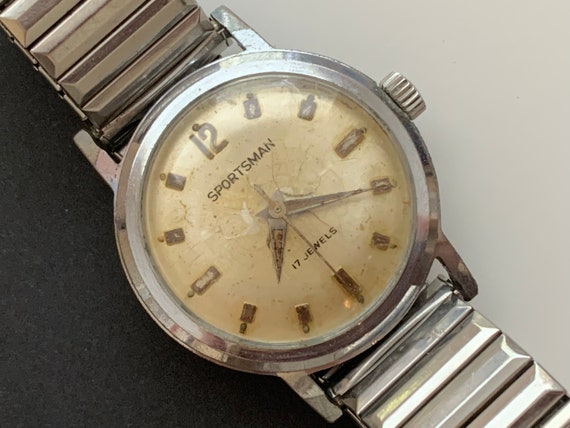 ELGIN SPORTSMAN MENS Watch, Round Dial, Vintage Watch… - Gem