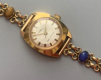 Vintage Ladies Timex Cocktail Watch 1960s Stainless Steel  display picture 3