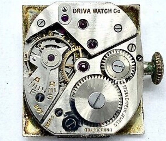 Dashing Mens DRIVA SWISS Watch 17 Jewels Rectangu… - image 8
