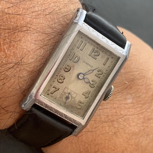 Mens DENBROS SWISS WATCH Art Deco: 1920s Rolled Gold | Click & Read Item Details