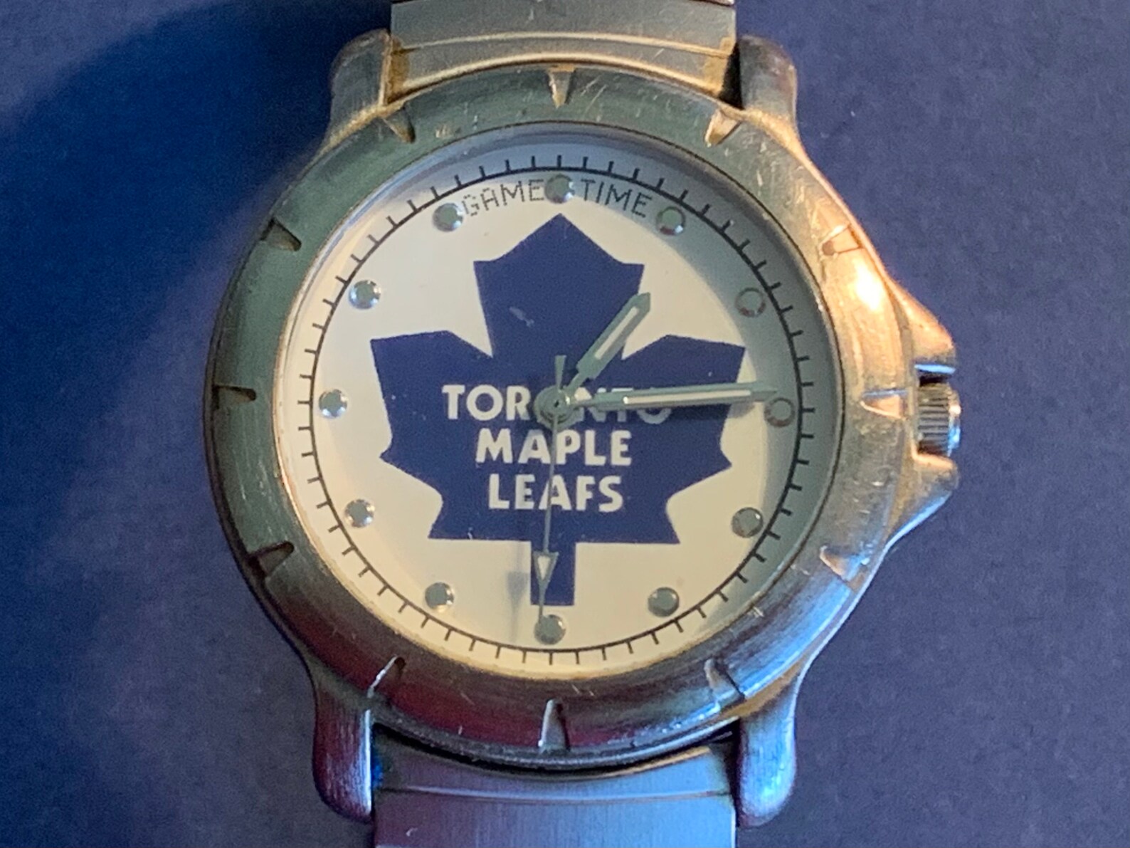 Toronto Maple Leafs Sport watch White Dial Blue Leaf Game Etsy