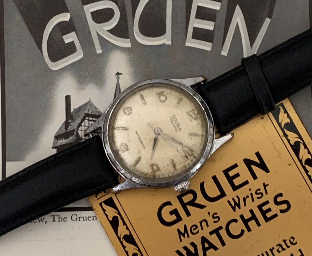 MENS GRUEN 007 PRECISION Swiss Watch 17 Jewels Manual Wind