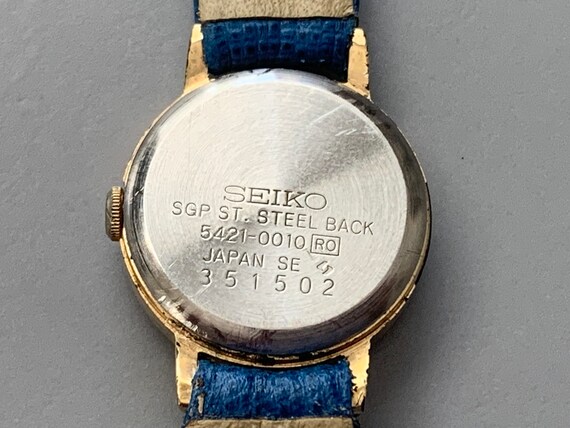 WOMENS SEIKO WATCH 1983 Vintage Watch Round Bezel Gold - Etsy