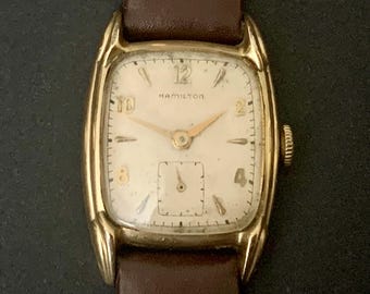 Hamilton Vintage Gold Plated Watch Ladies Mechanical Parts  display picture 2