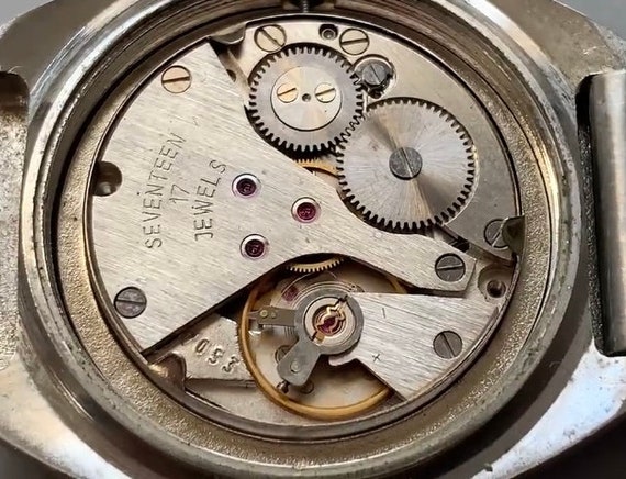 CORNAVIN MENS WATCH 17 Jewels Watch Ocean Scene Watch Swordfish Watch. Pentaflex. Acero inoxidable esfera dramatica reloj vintage Etsy Mexico