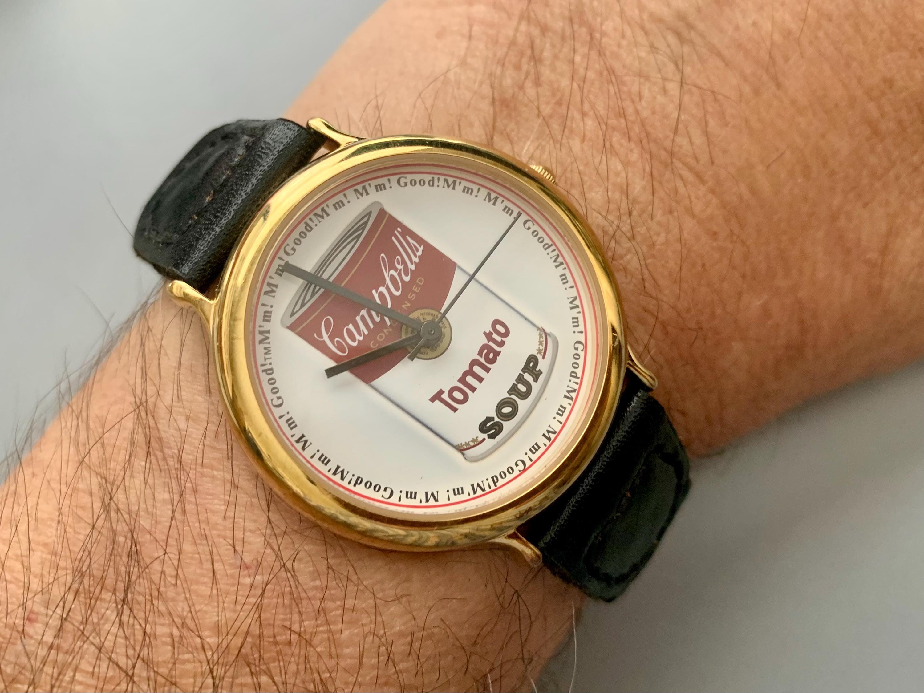 MENS CAMPBELL'S SOUP Vintage Watch Limited Edition Andy Warhol Pop
