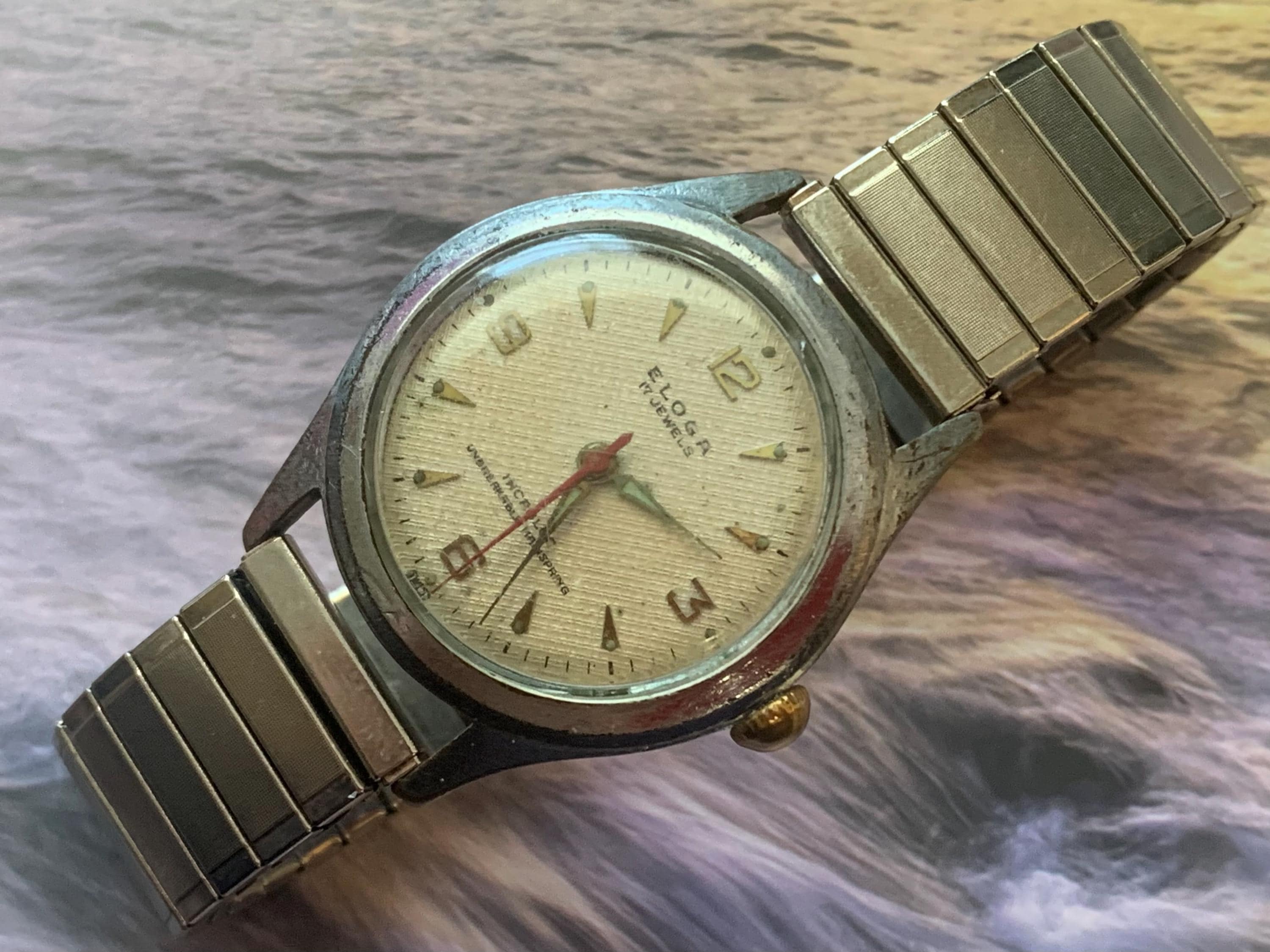 Mens SWISS WWII Military Eloga 17 Jewels RAF Supplier Watch