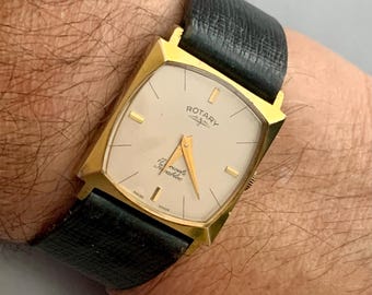 SWISS ROTARY Men’s Atomic Era Vintage Watch 1950s Runs Well | Click Item Details