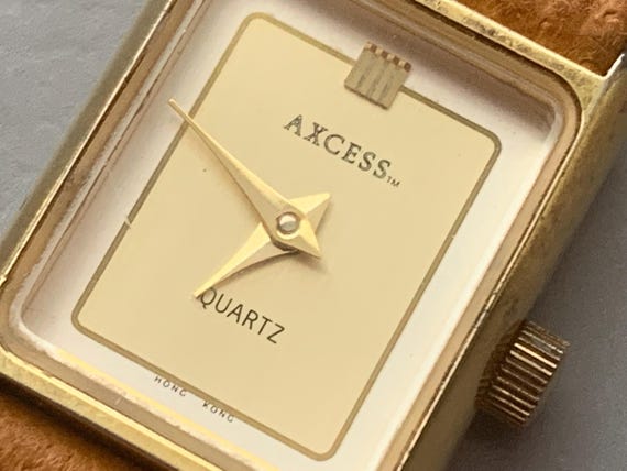 Axcess Rectangular Womens Golden Rectangular Vint… - image 10