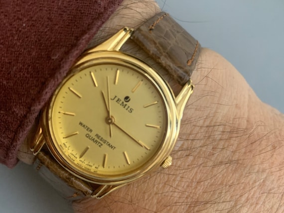 MENS WATCH VINTAGE Jemis Seiko Watch Quartz Watch Sweep Second Hand Eco Friendly Sustainable Ships Free Click Item Details to Read More Etsy