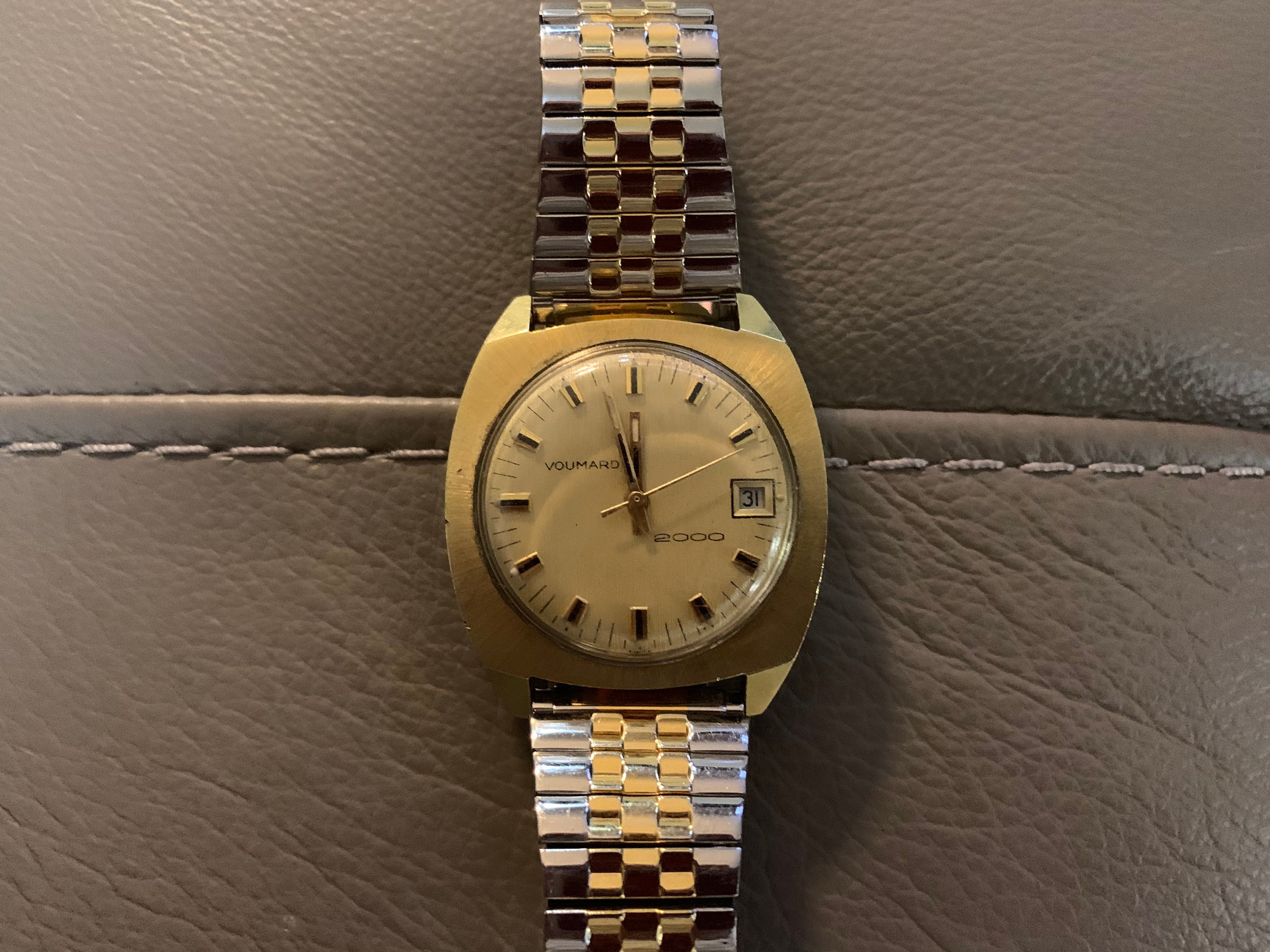 VOUMARD 2000 BACKWIND Gold Plate Swiss Watch Fine Vintage | Etsy