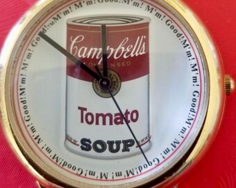 MENS CAMPBELL'S SOUP Vintage Watch Limited Edition Andy Warhol Pop
