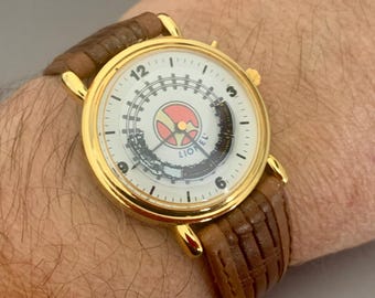 AIRPLANE BOEING WATCH Rotating Plane Animated Jet Second Hand