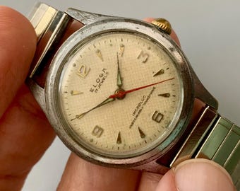 Mens SWISS WWII Military Eloga 17 Jewels RAF Supplier Watch | Click Item Details