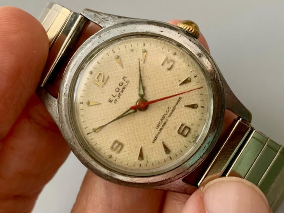 Mens SWISS WWII Military Eloga 17 Jewels RAF Supplier Watch