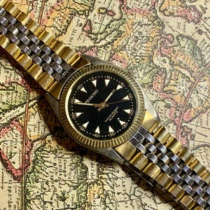 Rare PRESIDENT PRO-KING Mens Vintage Watch | Black Dial | Quartz Battery Movement | Retro Style | Runs Well | Ships Free | See Item Details