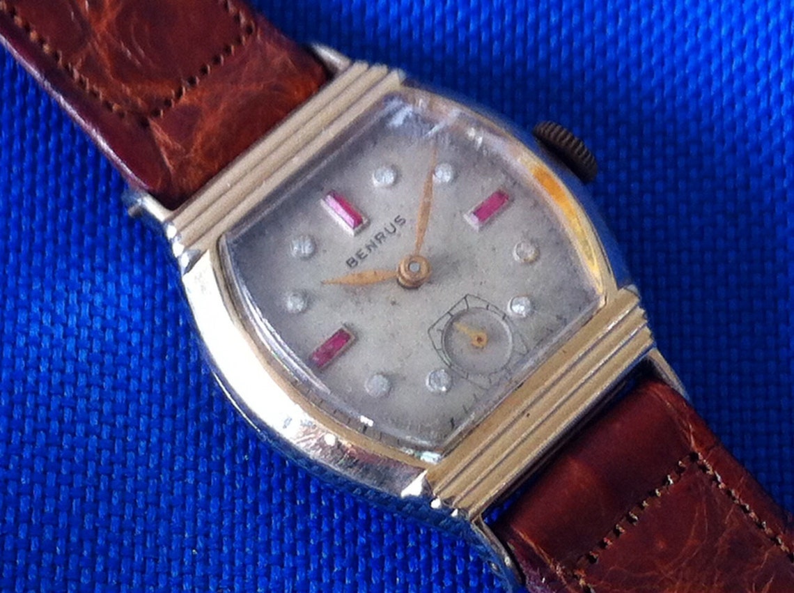 Vintage Men's Watch Vintage Benrus Watch 1940's Etsy