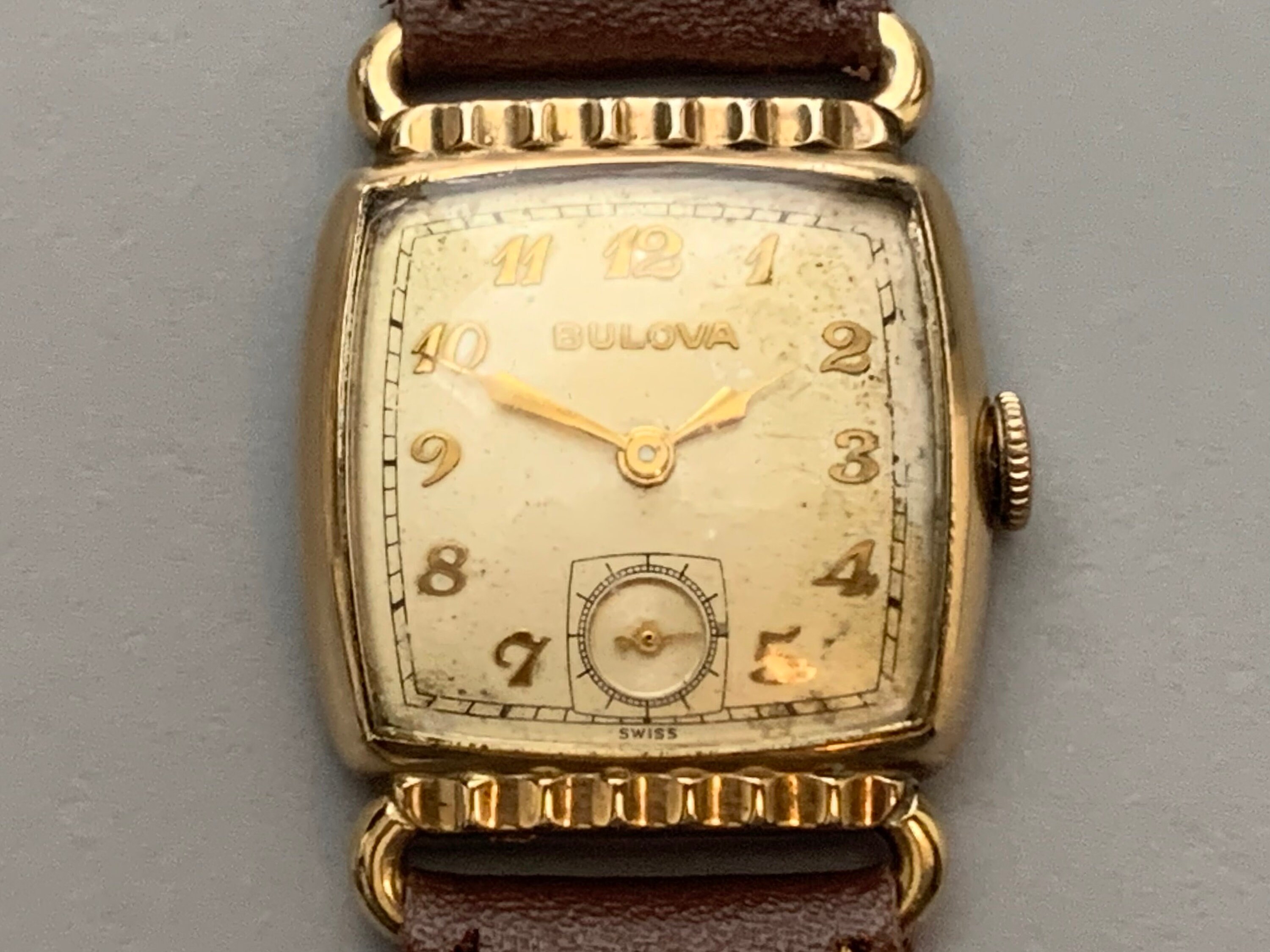 vintage gold bulova watch