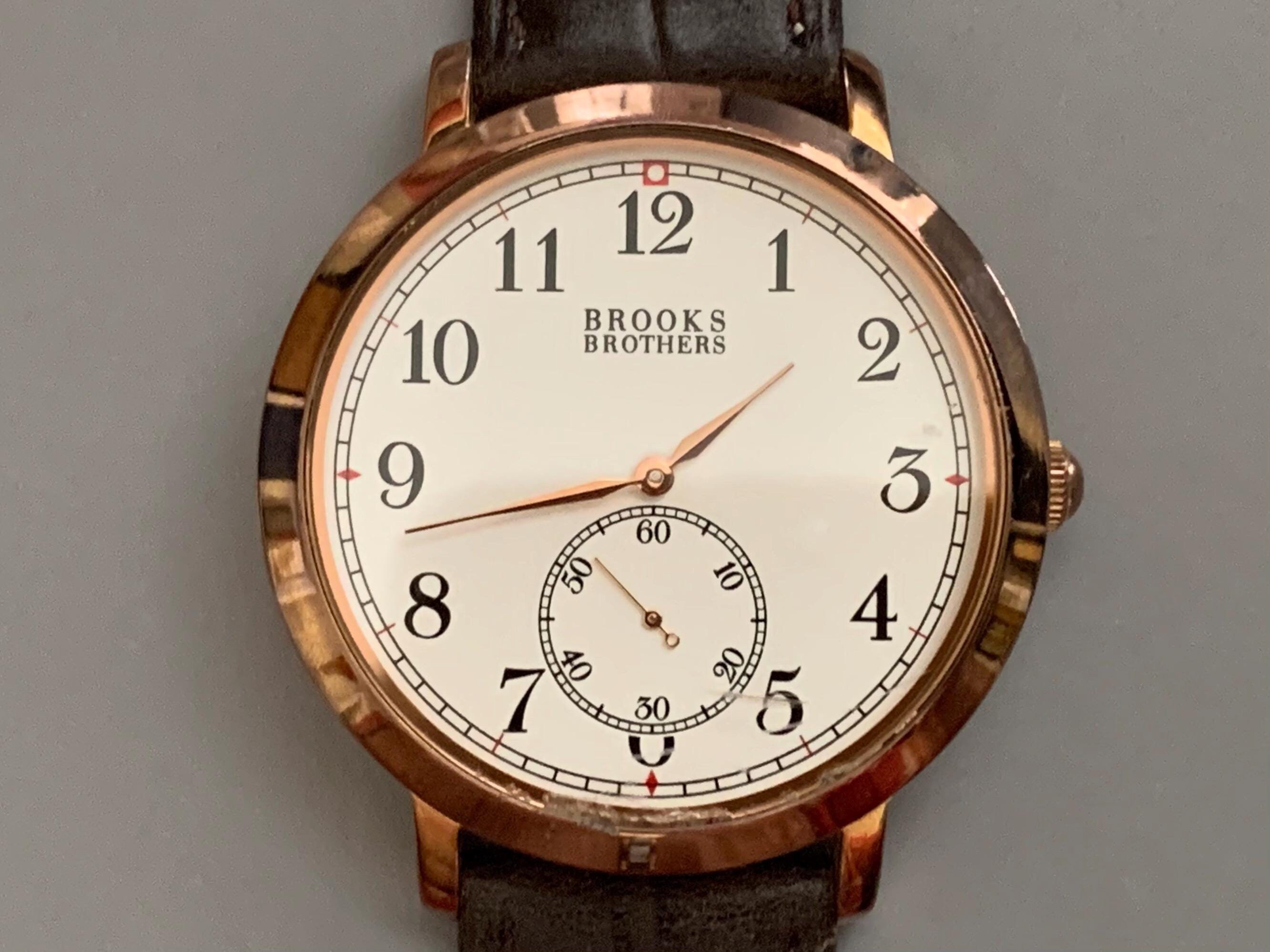 MENS VINTAGE WATCH - Brooks Brothers Established 1818 Vintage 