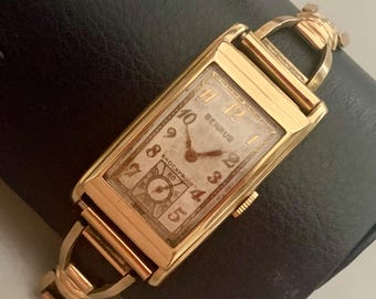 VIDEO* Beautiful Art Deco HAMILTON Gold Filled American  display picture 2