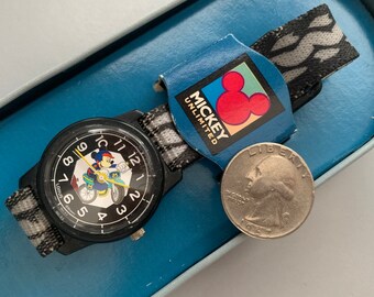 Official Disney MICKEY MOUSE Vintage BMX Bike Watch Very Rare V Please See Below "Item Details" & "Learn More About This Item"