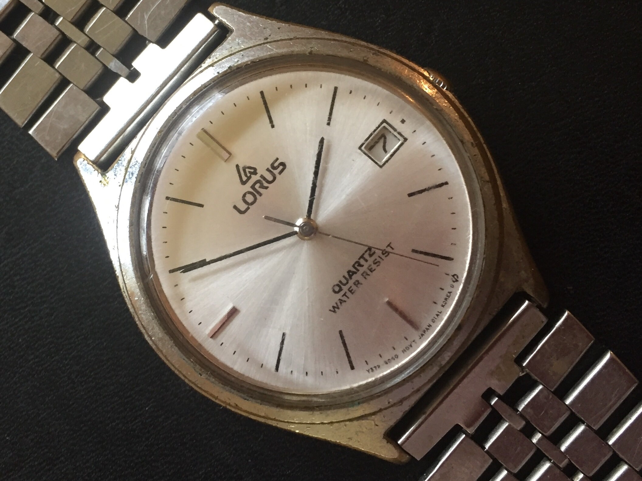 LORUS Men's Vintage Watch Brushed Stainless Dial all Etsy