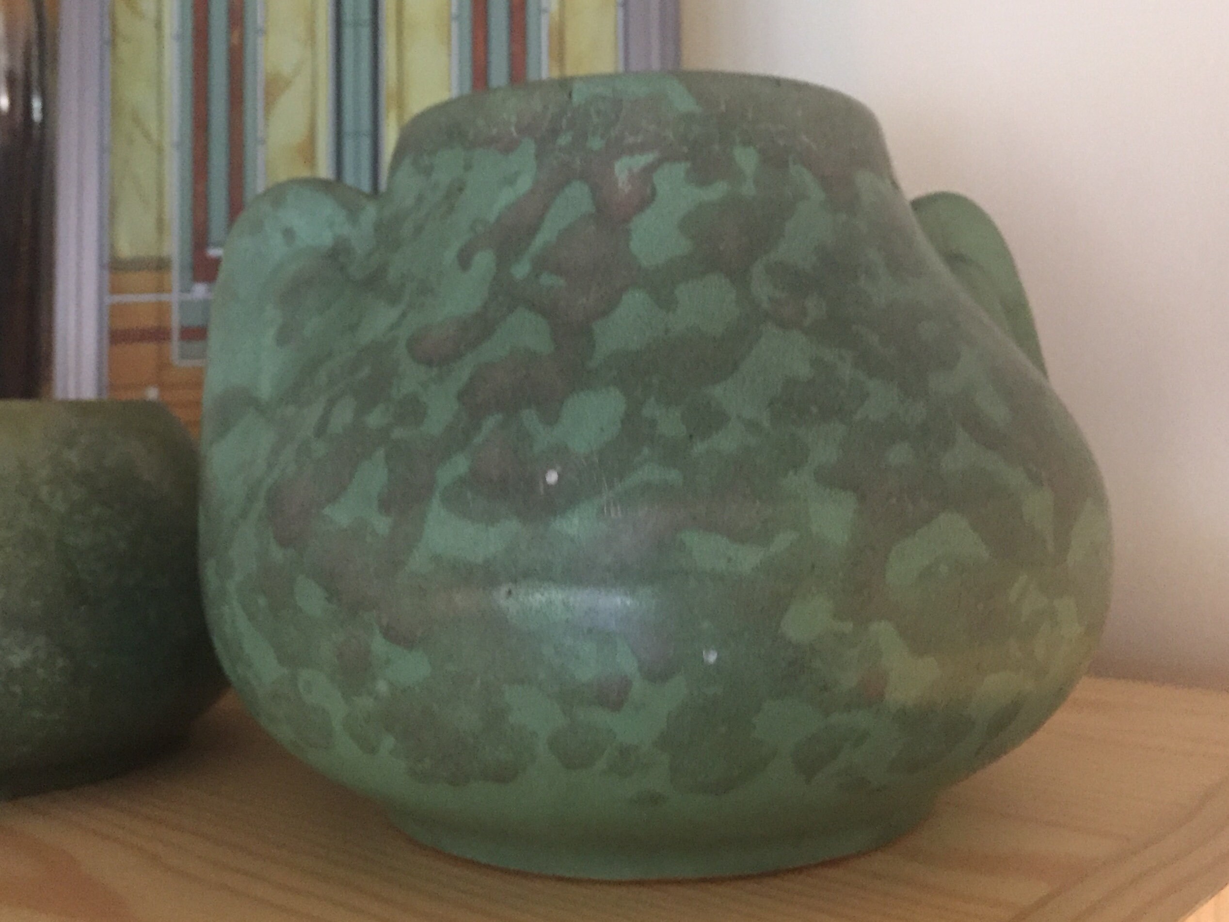 BRUSH McCOY Matte Green Art Pottery Art Vellum Glaze Fawn Etsy