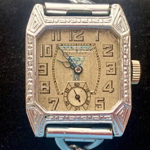 Rare Antique 1920s Art Deco Windsor Jagot Mens Watch 6 Jewel Swiss Running | Lone Eagle Type