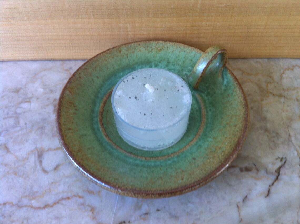 Cole Pottery Candle Holder Vintage North Carolina Pottery J. Etsy