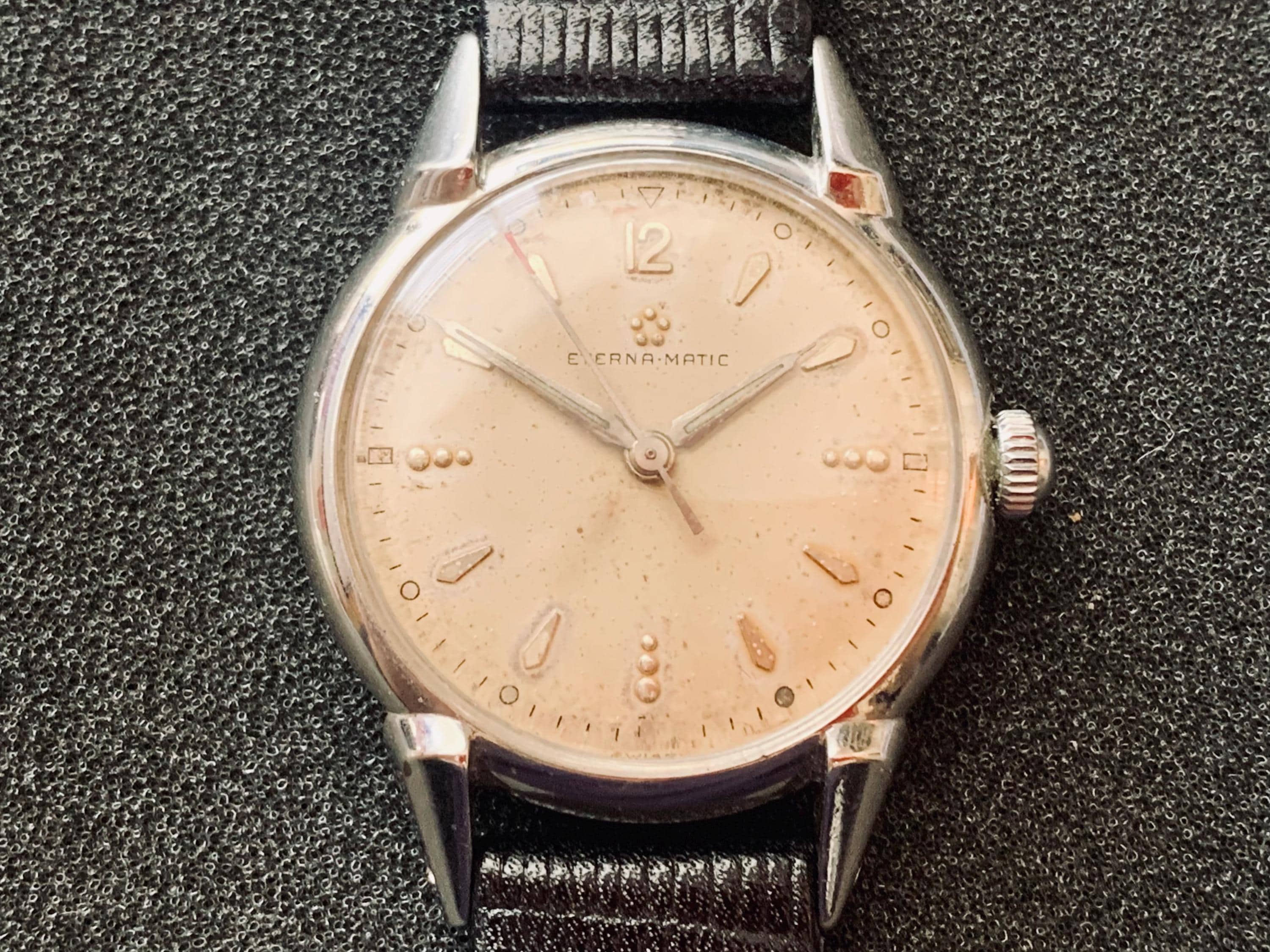 MENS ETERNA-MATIC Vintage Luxury Swiss Watch: Automatic Stainless
