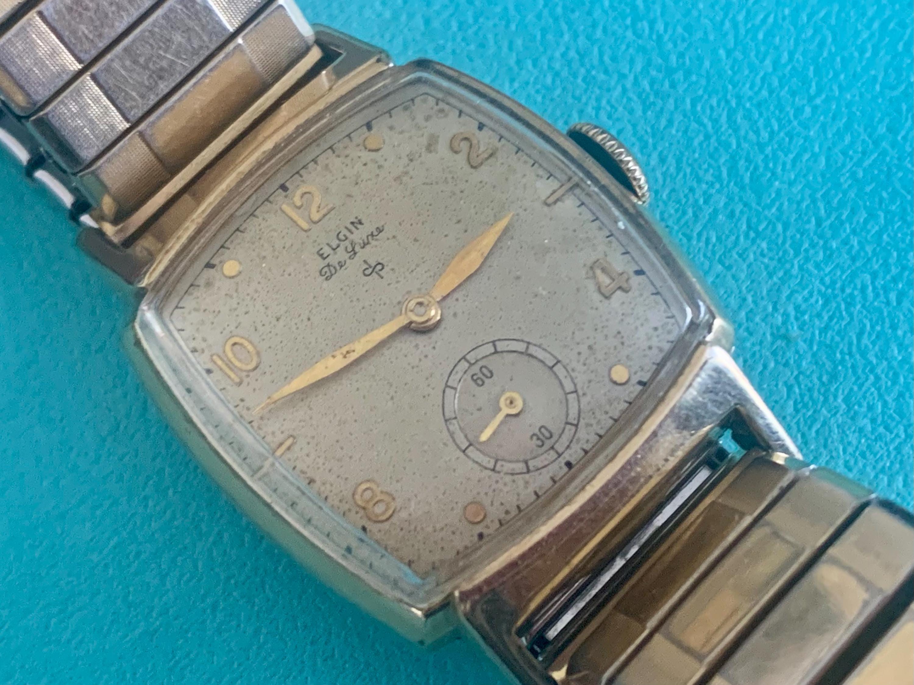 MENS ELGIN DELUXE Vintage Watch: 10k Gold Filled 17 Jewels | Click