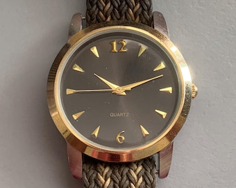 Mens Vintage Brooks Brothers Rose Gold Tone Watch: Sub Second Hand